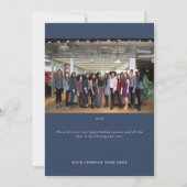 シティーカラフルインウィンターコロポレートホリデーカード 招待状 (裏面)