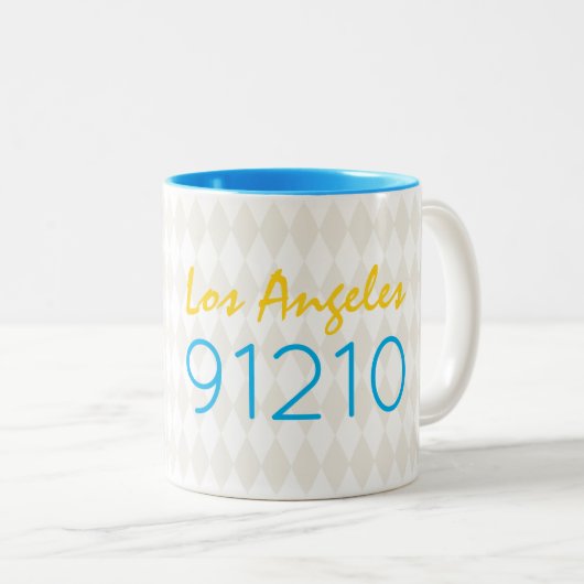 シティージップコードムービングブラックベージュホワイトコーヒーマグ ツートーンマグカップ (正面右)