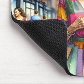 シティースタイリッシュウーマンショッパー マウスパッド (コーナー)