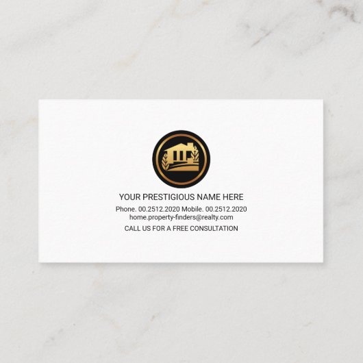 シティースタイリッシュスカイラインランドスケープリアルティ 名刺 (裏面)