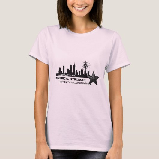 シティーストロングはっきりした – スピリットお洒落スタイル Tシャツ (正面)
