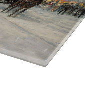 シティービクトリアンクリスマス通りシーン カッティングボード (角)