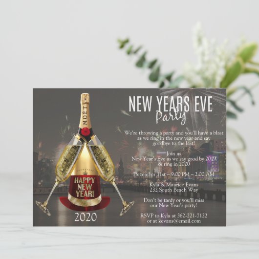 シティーファイアエレガントワークスニューイヤーイブパーティー 招待状 (スタンド正面)