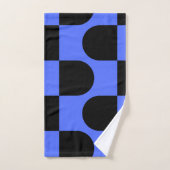 シティーブルーとホワイト バスタオルセット (ハンドタオル)