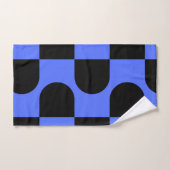 シティーブルーとホワイト バスタオルセット (ハンドタオル)