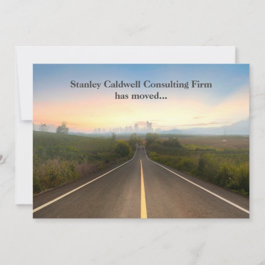 シティーモダンスカイラインロードカスタムビジネスムービング 案内状 (正面)