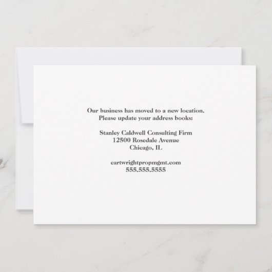 シティーモダンスカイラインロードカスタムビジネスムービング 案内状 (裏面)