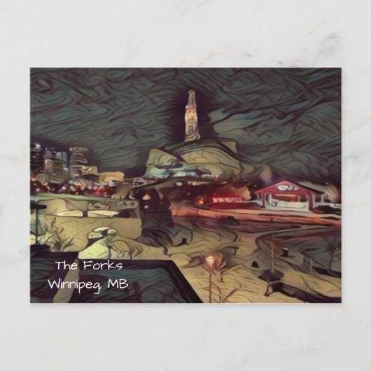 シティーユニークハガキ – ウィニペグ，マニトバ州カナダ ポストカード (正面)