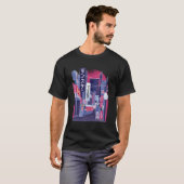 シティー日本のイラストレーションVAPORWAVE Tシャツ (正面フル)