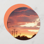 シティー空白のサンセット 招待状 (正面/裏面)