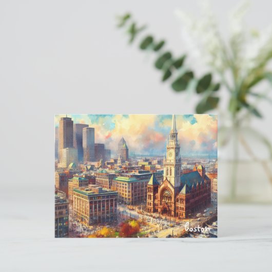 シティー買トラベルヴィンテージのポストンはがき ポストカード (スタンド正面)