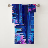 シティー鮮やかスケープのスプラッシュアート バスタオルセット (インサイチュ)