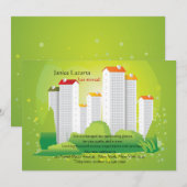 シティー・グリーンの動きに関する発表 案内状 (正面/裏面)