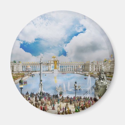 シティー – シカゴ， IL – 名誉の裁判所1893 マグネット (正面)