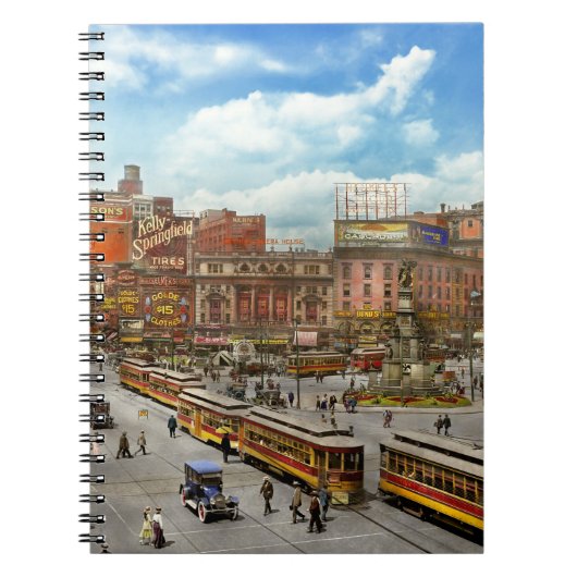 シティー – デトロイトMI – モーターシティー1917 ノートブック (正面)