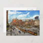 シティー – デトロイトMI – モーターシティー1917 ポストカード (正面/裏面)