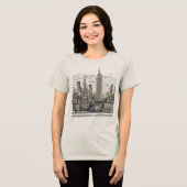 「シティー – 夢の国Touchスカイライン」 トライブレンドＴシャツ (正面全面)