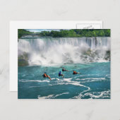シティー – Niagara NY 飛んでいる - Over the Niagara ポストカード (正面/裏面)
