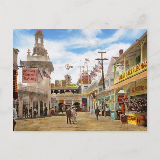 シティー – NY - The 素晴らし Steeplechase 1903 ポストカード (正面)