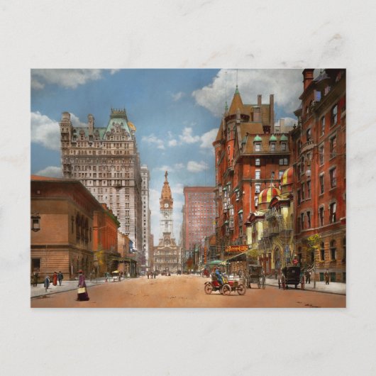 シティー – PAフィラデルフィア – ブロード通り1905 ポストカード (正面)