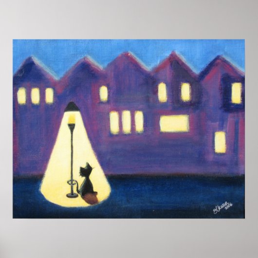 シティ子猫プリント ポスター (正面)