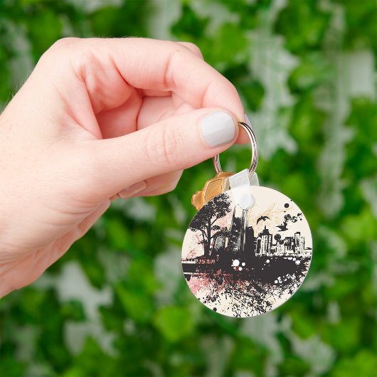 シティ建物アーバンスケッチキーチェーン キーホルダー