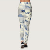 シティ建物通りランプカモフラージュパターン レギンス (裏面)