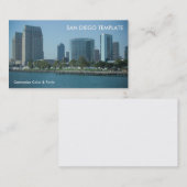 シティ建物&ハーバー – サンディエゴ 名刺 (正面/裏面)