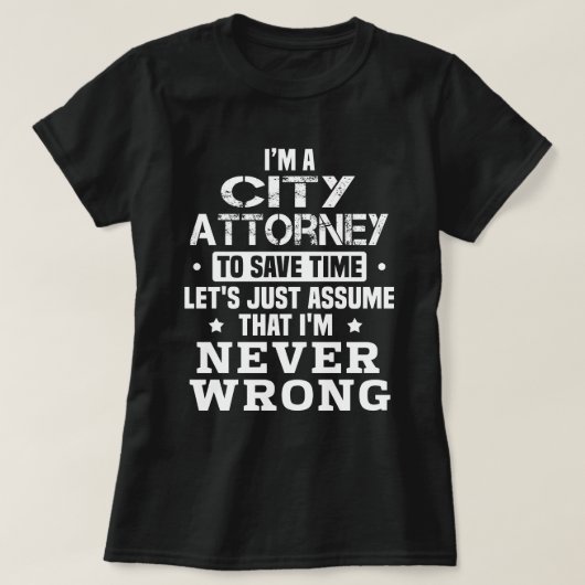 シティ弁護士 Tシャツ (デザイン正面)