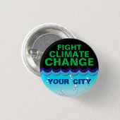 シティ水中、気候カスタマイズ変更と戦う 缶バッジ (正面&裏面)