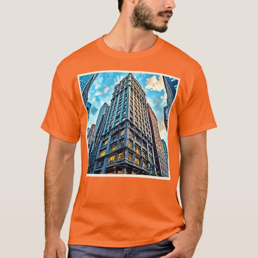 シティ超高層ビルアート Tシャツ (正面)