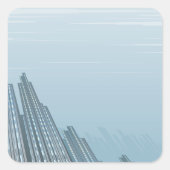 シティ超高層ビルステッカー スクエアシール (正面)