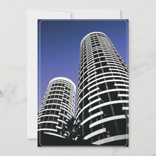 シティ超高層ビル招待状 招待状 (正面)
