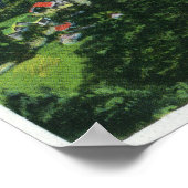 シティ近くのマザベシック湖の空中眺め ポスター (角)