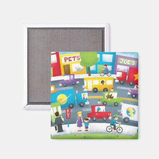 シティ通り マグネット (正面/裏面)