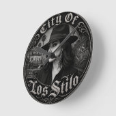 シティ・オブ・ロス・スティロ ラウンド壁時計 (傾斜)