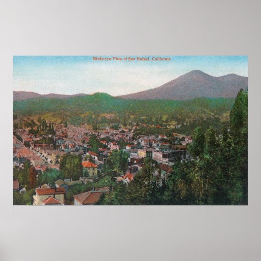 シティ・サン・ラファエルの空中表示 ポスター (正面)