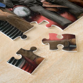 シティ – シカゴ，イリノイ州 – 私と少年1941 ジグソーパズル (側面)