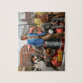 シティ – シカゴ，イリノイ州 – 私と少年1941 ジグソーパズル (縦)