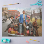 シティ – シカゴ，イリノイ州 – 私と少年1941 薄葉紙 (クラフト)