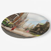 シティ-シカゴIL -ザマグニフィセントマイル1940 ペーパープレート (アングル)