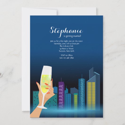 シティ トースト パーティー 招待状 (正面)