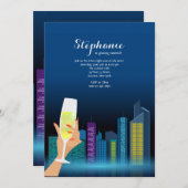 シティ トースト パーティー 招待状 (正面/裏面)