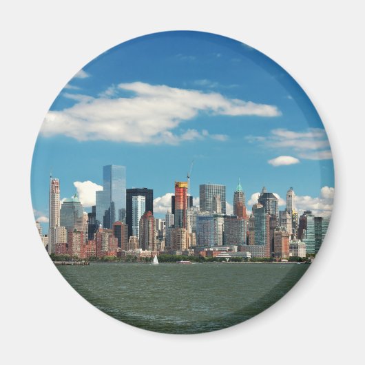 シティ - ニューヨーク NY - ニューヨークのスカイライン マグネット (正面)