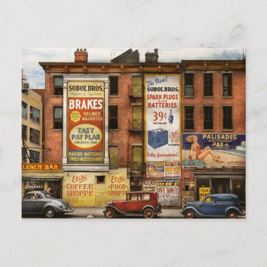 シティ – ニューヨークNY – エリートランチバー1938 ポストカード (正面)