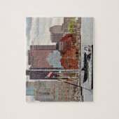 シティ – ボストンマハーバーウォークスカイライン ジグソーパズル (縦)