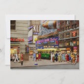 シティ – マンハッタン, NY - 43rd andブロードウェイ1952 招待状 (正面)