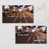 シティ・ライディングス運転手タクシー運転手ビジネス 名刺 (正面/裏面)