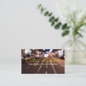 シティ・ライディングス運転手タクシー運転手ビジネス 名刺 (スタンド正面)