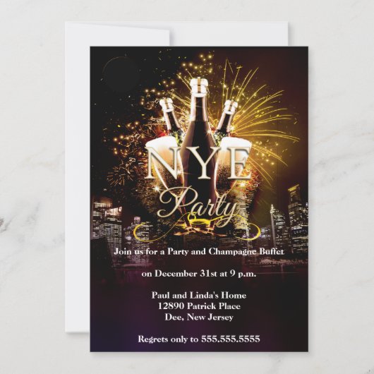 シテエレガントィライツイーブパーティー 招待状 (正面)